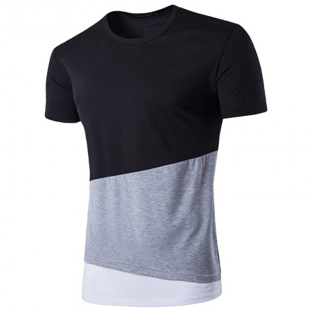 Fashion Youth Round Neck Short Sleeve Men's T-Shirt