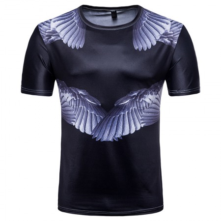 Men's 3D Shirt Peace Dove Print Wings Print T-Shirt Short Sleeve